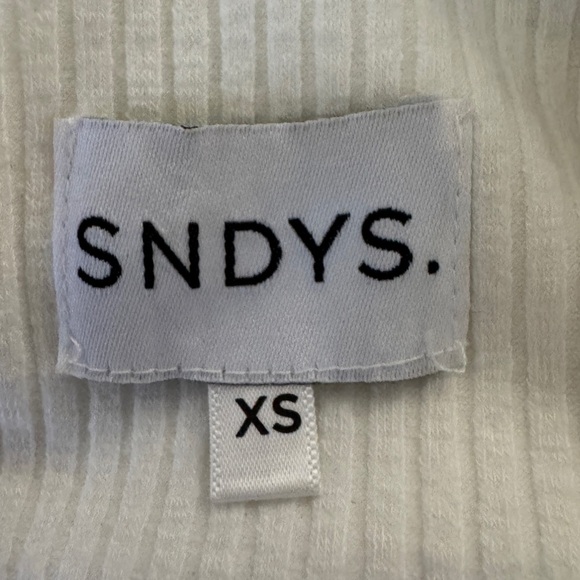 SNDYS Revolve Karla Bodysuit, White, Size XS - Picture 9 of 11